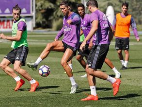 Cristiano Ronaldo and Gareth Bale join Real Madrid training for Villarreal clash