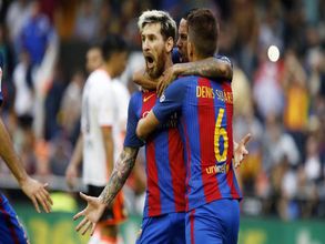 Injury time penalty gives Barcelona key win against Valencia