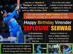 Virender Sehwag turns 38: Twitterati greet Nawab of Najafgarh