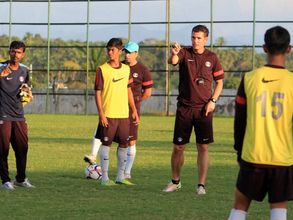India U-17 coach Nicolai Adam scouts four boys from countrywide trials