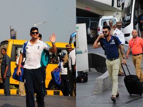 PHOTOS: India, England teams arrive at Visakhapatnam for 2nd Test