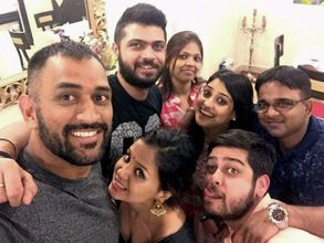 PHOTOS: MS Dhoni celebrates Diwali with family, childhood friends