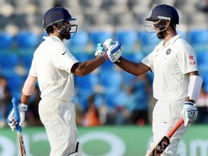 Rajkot Test: Vijay-Pujara break Dravid, Sehwag, Dhoni's partnership record