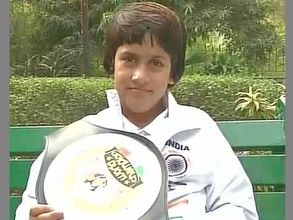 8-year-old Kashmiri girl returns home after winning gold at World Kickboxing Championship