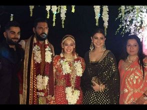 PHOTOS: Virat Kohli-Anushka Sharma attend Yuvraj Singh-Hazel Keech's Goa wedding
