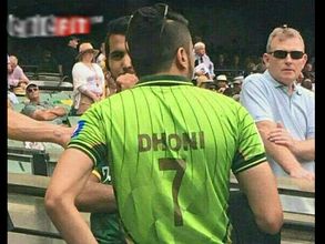 MS Dhoni 'missed' during Melbourne Test as fan sports Pakistan jersey bearing his name
