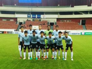 India U-17 football team lose 0-1 against Iran
