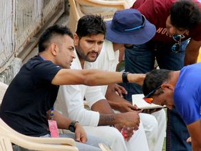 What did MS Dhoni do on his last day as India captain?