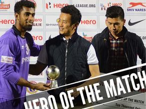 Rehenesh cherishes collecting man of the match award from hero Bhaichung
