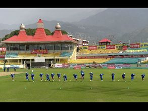 India and Australia teams practice, revel at picturesque Dharamsala Stadium
