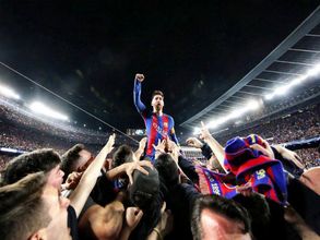 UCL: PHOTOS - Barcelona thrash PSG 6-1 to script history