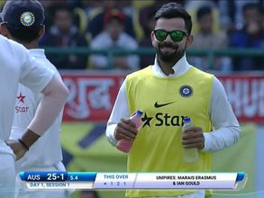 4th Test: Injured Virat Kohli carries drinks for team-mates