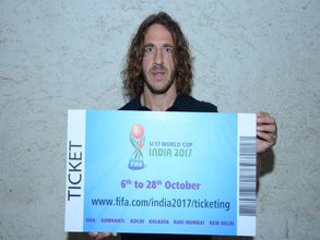 Photos: Carles Puyol launches FIFA U-17 World Cup tickets