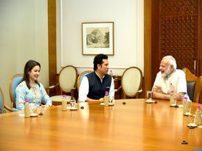 Sachin Tendulkar meets PM Narendra Modi a week before his movie release