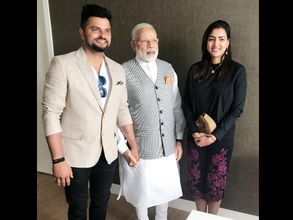Suresh Raina meets 'man with golden vision' PM Modi in Netherlands
