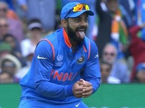 Champions Trophy: Fans love Virat Kohli's tongue out celebrations