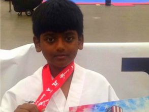 Indian Karate Kid making waves in America