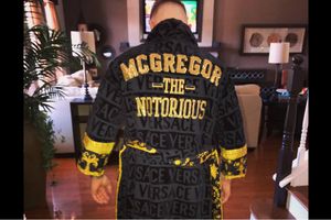 Conor McGregor shows off custom made robe