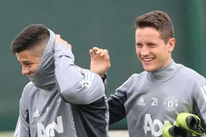 Rojo returns to Manchester United training after four-month lay-off