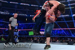 John Cena being advertised for the WWE No Mercy PPV