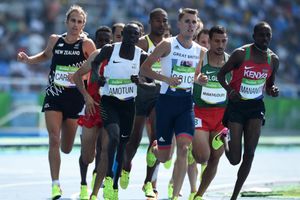 Refugee team for track events at indoor and martial arts games