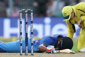Watch: Hardik Pandya gets a nasty blow on the field, escapes unhurt