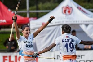 India eves beat Belgium junior men