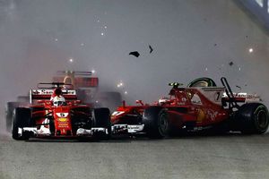 I didn't see that much - Vettel blindsided by early Singapore crash
