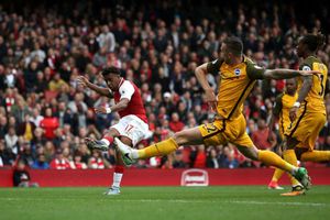 Monreal and Iwobi on target as Arsenal stroll past Brighton
