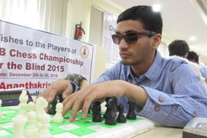 No recognition for the Indian blind chess players