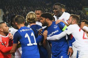 Everton ban fan involved in ugly Lyon scenes