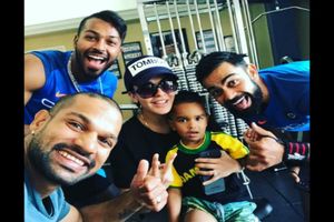 Shikhar Dhawan gets emotional as his son seeks him on television during India-New Zealand ODI