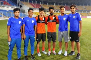 Indian U-16 boys meet their heroes