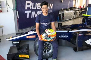 Arjun Maini tests with F2 champions Russian Time