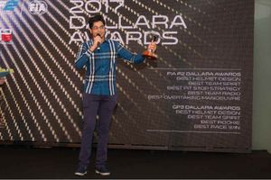 Arjun Maini wins the Dallara Award for the best GP3 race of the season