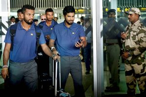 Sri Lankan cricket team arrives in Kolkata for 1st Test against India