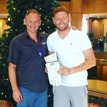 Emotional gift for Jonny Bairstow: Pair of gloves signed by his late father