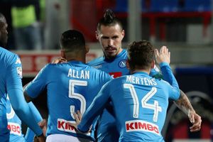 Hamsik adds to record haul for Serie A leaders Napoli in their win over Crotone