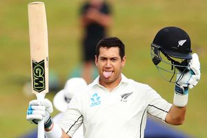 Taylor hits record ton as Windies chase mammoth total