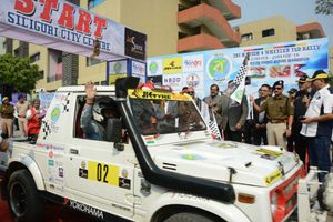 Tri-Nation JK Tyre Himalayan Drive flagged off from Siliguri