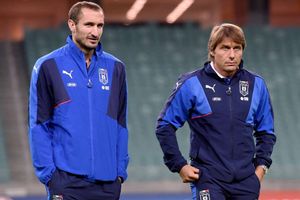 Conte kills players in training, says Chiellini