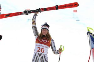 Winter Olympics 2018: Snowboarding champion Ledecka revels in unlikely super-G gold