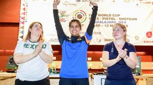 Manu Bhaker wins gold in ISSF World Cup