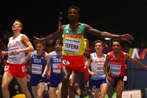 IAAF World Indoor Championships: Teenager Tefera takes 1500m title