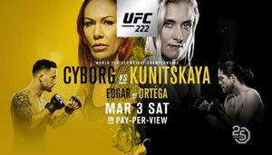 UFC 222: Cyborg vs. Kunitskaya fight card and schedule