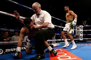 Amir Khan makes up for lost time with 40-second Lo Greco knockout