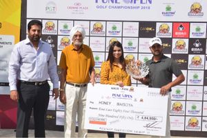 Golf: Honey Baisoya romps to victory with a course record at Pune Open, leads PGTI Order of Merit