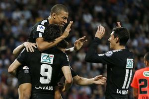 Caen 1 Paris Saint-Germain 3: Mbappe double keeps treble hopes alive