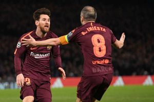 Messi, Neymar, Suarez and Rakitic lead Iniesta tributes