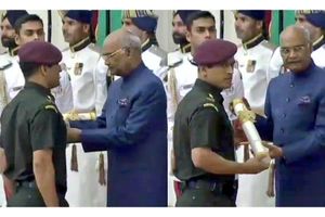 Padma awards: On 7th anniversary of India's World Cup win, MS Dhoni receives Padma Bhushan - watch